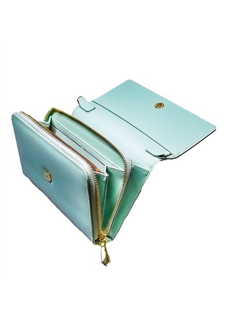 Cartera   Clutch Riviera  Verde Menta, Ecocuero-2