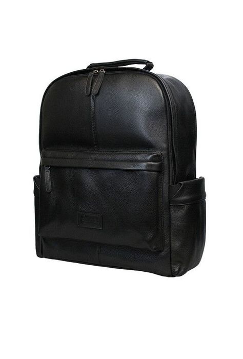 Mochila Notebook 15"  100% cuero natural negro Gregory  Craftmen -0