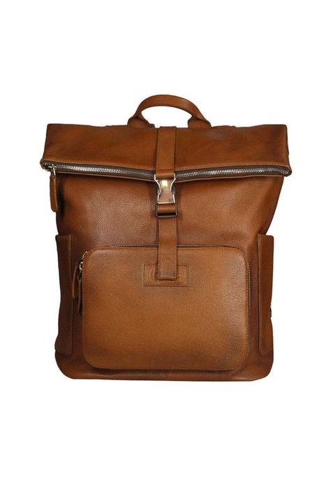 Mochila Notebook 16"  100% cuero natural brandy  Belfast  Craftmen -1