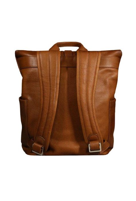 Mochila Notebook 16"  100% cuero natural brandy  Belfast  Craftmen -2