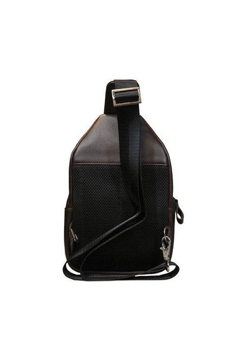 Bandolera Hombre  100% cuero natural Café Craftmen-2