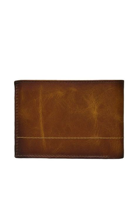 Billetera 100% cuero natural café claro Kingston Craftmen  -1