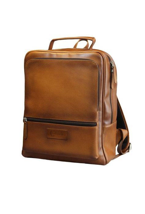 Mochila Notebook 15"  100% cuero natural brandy Westminster Craftmen -0