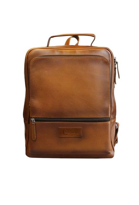 Mochila Notebook 15"  100% cuero natural brandy Westminster Craftmen -1