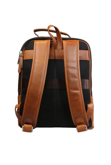 Mochila Notebook 15"  100% cuero natural brandy Westminster Craftmen -2