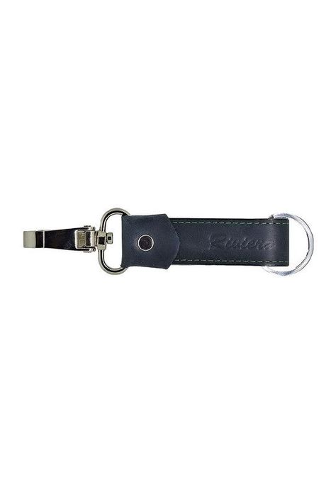 Pack Hombre  Billetera-Llavero, 100% Cuero Negro-Verde.-4