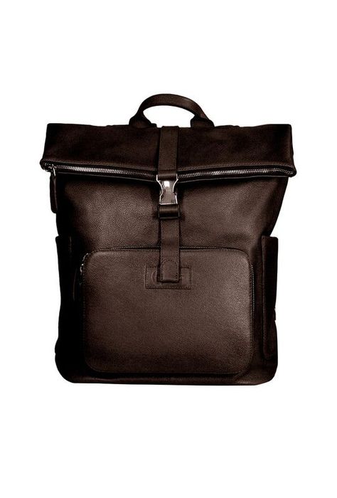 Mochila Notebook 16"  100% cuero natural cafe  Belfast  Craftmen -1