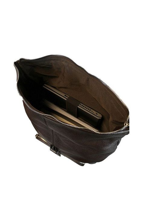 Mochila Notebook 16"  100% cuero natural cafe  Belfast  Craftmen -5