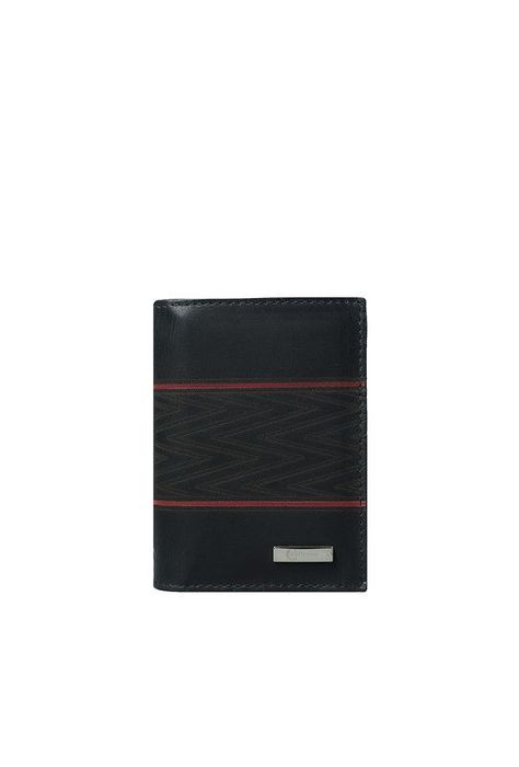 Tarjetero Portabilletes 100% cuero natural  negro Craftmen -0