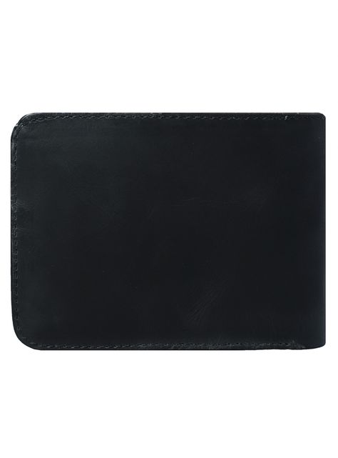 Billetera 100% cuero natural genuino, Negro.-1
