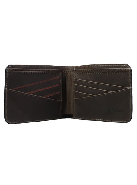 Billetera 100% cuero natural genuino, Negro.-2