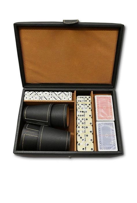 Juego de mesa Cacho naipes y Domino Craftmen-1