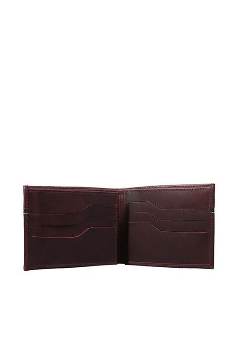 Billetera 100% cuero natural vinotinto Oxford Craftmen -2