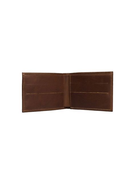Billetera con tarjetero Cratmen 100% cuero genuino café claro-2