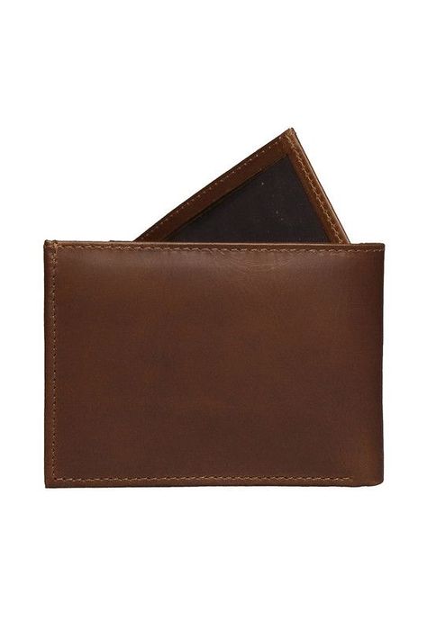 Billetera con tarjetero 100% cuero natural café claro Cox Craftmen-1