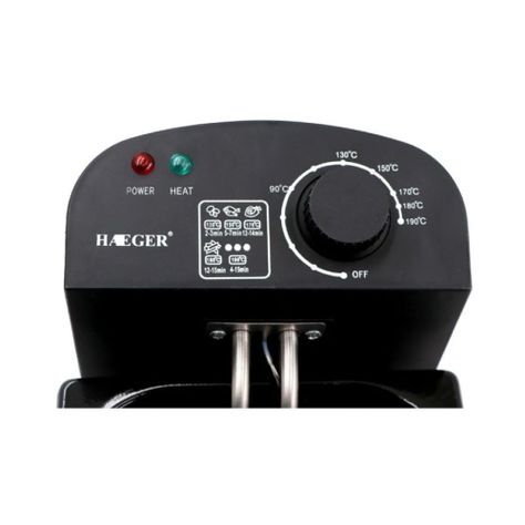 Freidora eléctrica Haeger HG-5299 3.5L plata 60 Hz 220V-3
