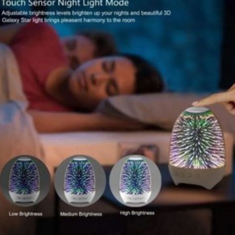 Parlante Lampara de Mesa Luz Led 3D de Estrellas-1