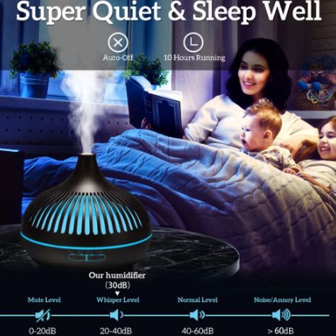 Humidificador Aire con Control remoto, 7 colores FT901A Marron-2