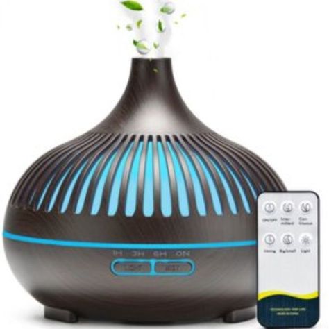 Humidificador Aire con Control remoto, 7 colores FT901A Marron-0