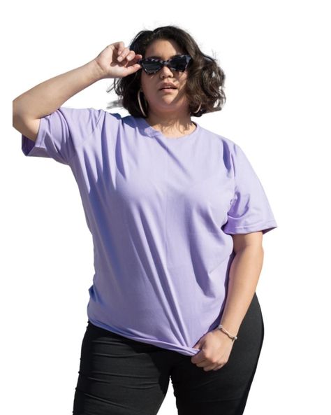 Polera Oversize Lila Talla Grande Plus Size XL a 3xL-0