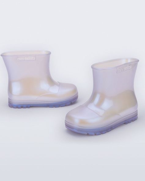Botin Mini Melissa Coturno Azul/Azul Perlado-2