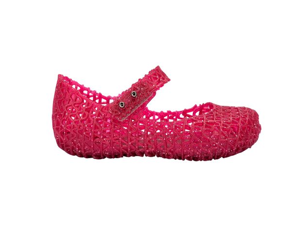 Ballerina Mini Melissa Campana Papel Brillo Rojo/Plata-3