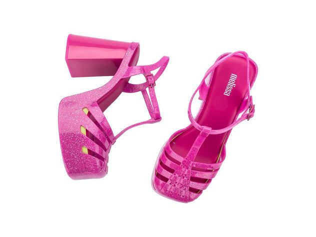 Sandalia Party Heel Rosa Chicle Melissa-4