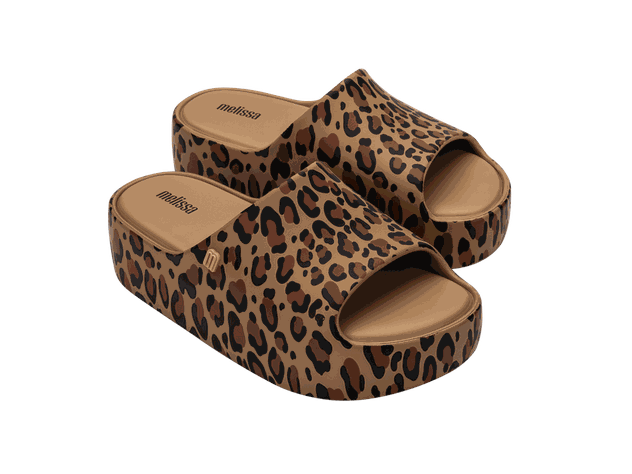 Sandalia Melissa Free Print Platform Beige/Negro/Marron-0