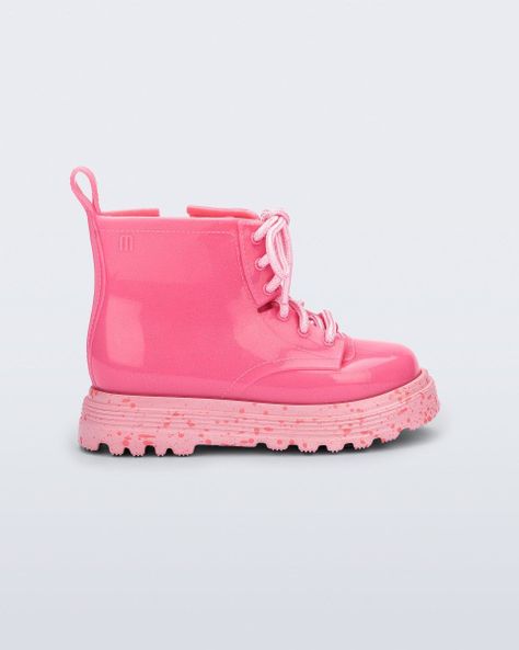 Botin Mini Melissa Coturno Rosa/Rosa Lustre-0
