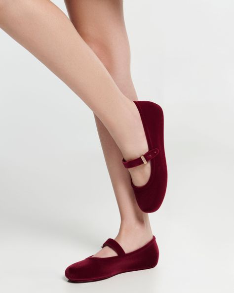 Melissa Soft Ballerina Velvet II Rojo-1