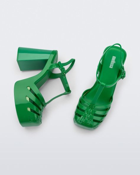 Sandalia Party Heel Verde Melissa-2