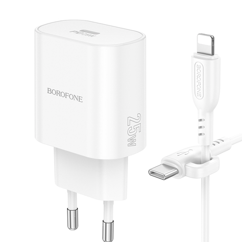 Cargador de pared Borofone BA82A USB-C TO LIGHTNING 25W-0