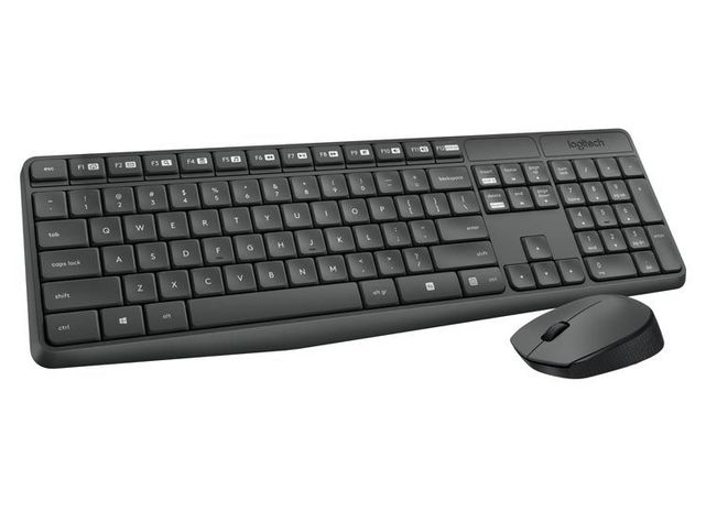Combo Pack de Teclado y Mouse Logitech MK235 inalámbrico español-0