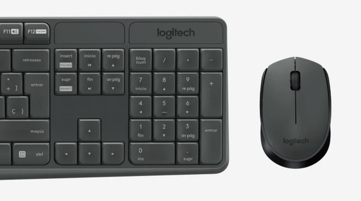 Combo Pack de Teclado y Mouse Logitech MK235 inalámbrico español-2
