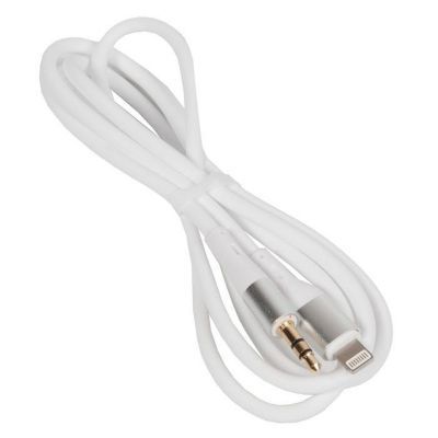 Cable hoco UPA22 auxiliar a lightning blanco-1