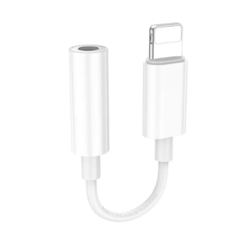 Adaptador Borofone BV21 de audio LIGHTNING a auxiliar 3.5mm-1