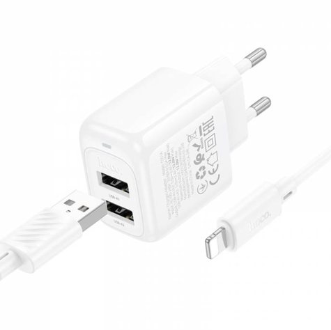 Cargador Hoco CS51A Lighting dual USB-3