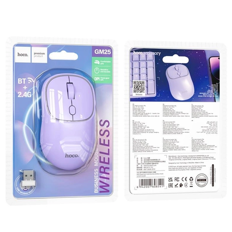 Mouse inalámbrico de doble modo USB Y Bluetooth Hoco GM25-1