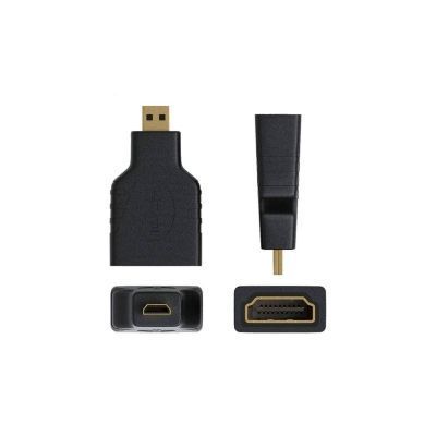 Adaptador Ulink micro hdmi maccho a hdmi hembra negro-1