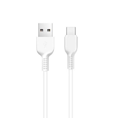 Cable Hoco USB a TIPO C X20 carga rapida 3A 1m blanco-1