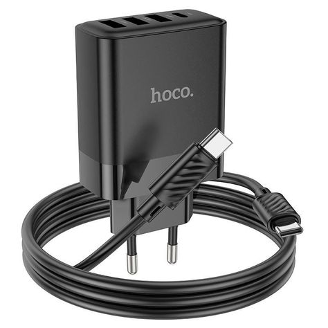 Cargador de pared Hoco C127A USB-C de 45W QC3.0-0