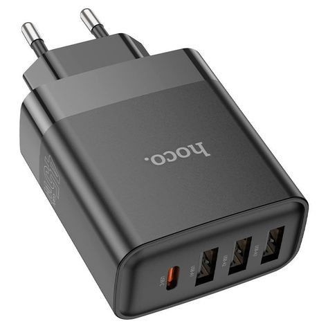 Cargador de pared Hoco C127A USB-C de 45W QC3.0-3
