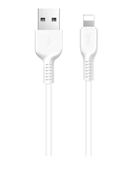 Cable Hoco x20 USB a lightning blanco 2m-0