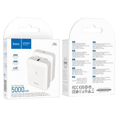 Cargador Hoco portatil J96 de 5000 mAh-4