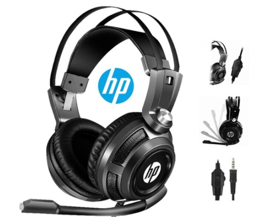Audífonos Gamer HP H200S Over-Ear con microfono negro-1