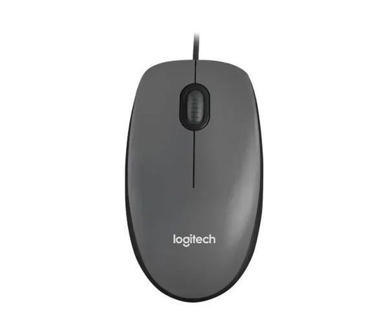 Mouse Logitech alambrico M90 gris-0