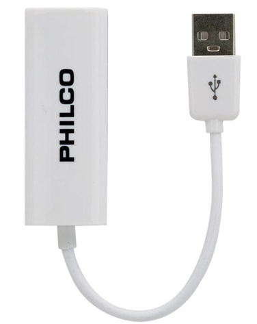 Adaptador de Red Philco Rj45 a Usb blanco-1