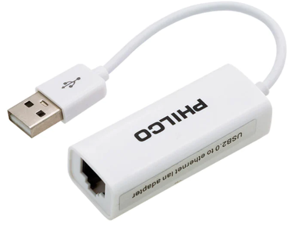 Adaptador de Red Philco Rj45 a Usb blanco-0