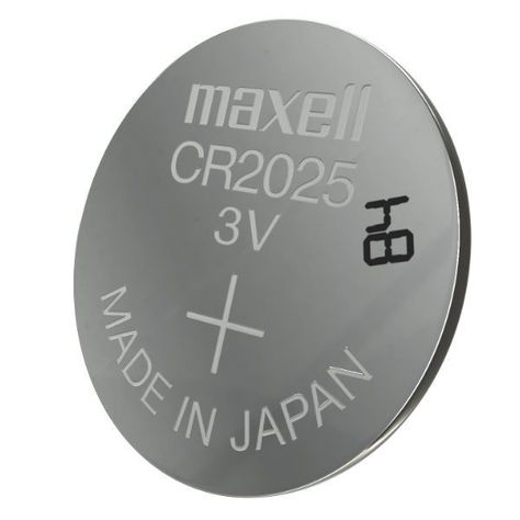 Blister de pila Maxell  tipo boton CR2025 3V de 5 unidades-0