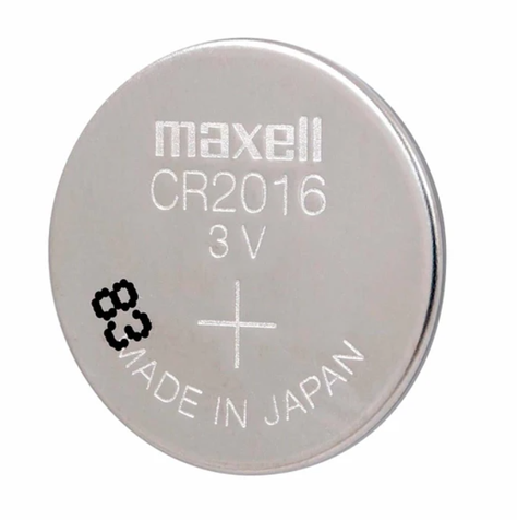 Blister de pila Maxell  tipo boton CR2016 3V de 5 unidades-2